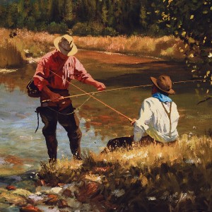 Shady Creek Oil Painting